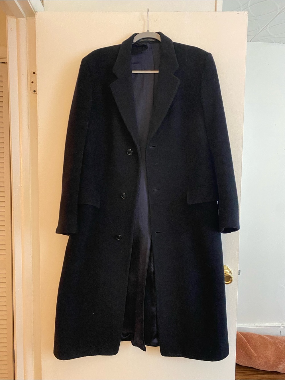 Hammersley Black Wool Cashmere Coat